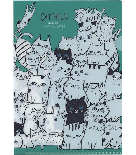 Amazon.co.jp: Ceramic Indigo A4 Clear File, Set of 4 Patterns, 3